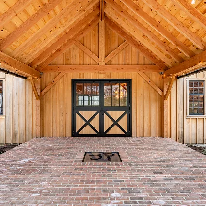 Barn entrance door