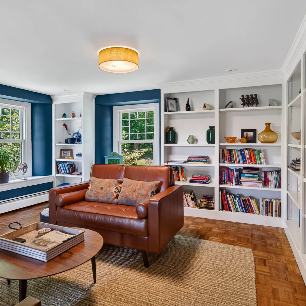 Library and sitting room